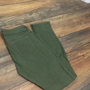 Green jeans super skinny